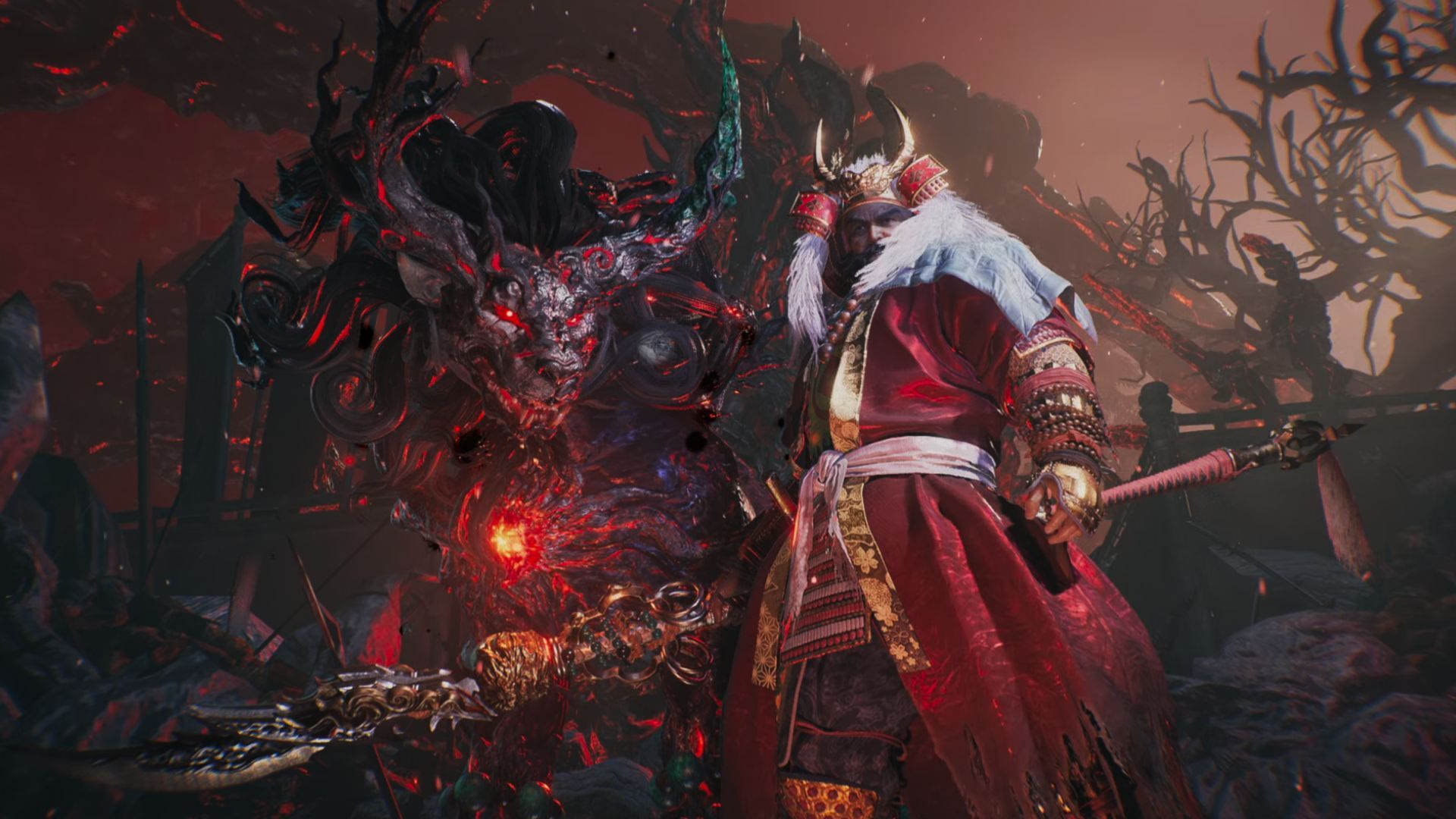 Nioh 3 Takeda Shingen (Yokai) boss fight - main boss